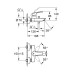 Dimensiones Monomando baño/ducha EUROSMART Negro Mate Ref. 333002433 de Grohe