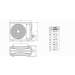 Dimensiones Unidad Exterior Modelo VAIB1-035WN