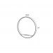 Espejo circular Gris con soporte smartphone MOOD B&K