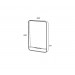 Espejo vertical Azul con soporte smartphone MOOD B&K