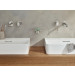 Monomando de lavabo mural Essence Supersteel M 1/2"