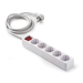Regleta Base con 5 Tomas de Corriente, Interruptor y Cable 1,5 m