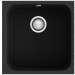 Fregadero Gandia 40 negro liso brillo bajo encimera 440x445mm
