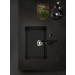 Fregadero ZIE60 Negro brillo bajo encimera 650x450x200mm