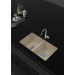 Fregadero ZIE70 2C Albero brillo bajo encimera 750x450x200mm