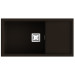 Fregadero ZIE 81 brown brillo Bajo Encimera 850x450x200mm