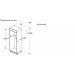 Medidas Frigorífico integrable combinado congelador NoFrost 194 x71x55cm, SIEMENS