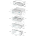 Medidas Frigorífico integrable combinado congelador NoFrost 194 x56x55cm, SIEMENS