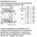 Medidas Frigorífico integrable combinado congelador NoFrost 194 x56x55cm, SIEMENS