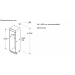Medidas Frigorífico integrable combinado congelador NoFrost 194 x56x55cm, SIEMENS