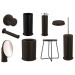 Accesorios de Baño Negro Mate Geyser Cosmic (Atornillar)