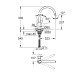 Grifo de fregadero BAUEDGE cromo Grohe