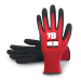 Guantes de trabajo de nitrilo foam Nylon rojo Talla 9