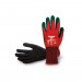 Guantes de trabajo de nitrilo foam rojo