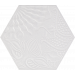 Pavimento porcelanico antihielo GAUDI WHITE HEX 25 25x25 cm
