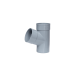 Injerto Simple Macho-Hembra 67º de 90mm diámetro, Gris