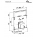 Campana extractora disociable encastrable a encimera INTEGRATA LIFT inox/negro 84 cm Thermex