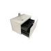 Interior Mueble Baño textura Acanalada Blanco 80cm Sanchis
