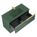 Mueble de Baño y Lavabo Integrado Wish 100cm Verde, Cosmic 