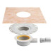 Set de desagüe KERDI-DRAIN 10x10cm con salida horizontal Schlüter
