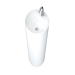 Lavabo free standing cone en blanco mate.