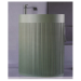Lavabo free standing con rayas en verde mate, 90 cm de diámetro.