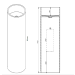 Medidas lavabo free standind round stripes.