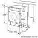 Lavadora iQ500 integrable blanca de 60cm y 8kg de carga