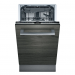 Lavavajillas premium 10 servicios 45x81,5cm acabado negro y acero Siemens