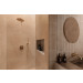 Ambiente pavimento Slow Coccio 75x75cm Marazzi, Artcraf Coccio 20x20 cm y Artcraf Sabbia 3D 20X20cm Marazzi