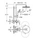 Medidas Tempesta cosmopolitan 250 cromo Grohe Germany
