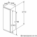 Medidas Congelador noFrost 1 puerta fija 177x56cm GI81NACE0 de Siemens