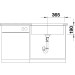 Medidas Fregadero bajo encimera blanco suave subline 700-U 73x46cm Blanco 