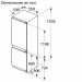 Medidas Frigorífico integrable combinado congelador NoFrost 194 x56x55cm, SIEMENS