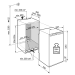 Medidas Frigorífico integrable IRBci 4150 prime 122x57x55cm Liebherr