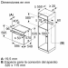 Dimensiones Horno Multifunción Integrable 60cm Clase A+ Bosch  