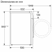 Medidas lavadora iQ300 60cm 9kg color blanco, Siemens