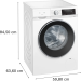 Medidas Lavadora 10kg 1600rpm Blanca Clase A Siemens