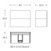Medidas Mueble de Baño Wish