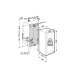 Medidas Vinoteca integrable EWTdf 2353 Vinidor Liebherr 122x56x55cm