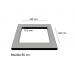 Fregadero ZIE45 Metalizado mate bajo encimera 400x450x200mm