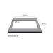 Fregadero ZIE70 2C brown mate bajo encimera 700x400x200mm