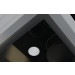 Campana extractora encastrable a techo METZ MEDIO cristal Negro/Inox 90 cm Thermex