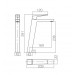 Monomando de lavabo de caño alto serie Fuji Cromo BDAR025-3