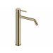 Monomando lavabo caño alto Loop oro cepillado Sanycces