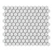 Mosaico enmallado TECH HEXAGON White Matt 26x30cm