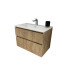 Mueble Baño Madera Roble 60cm Sanchis