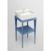 Conjunto mueble de baño cuadrado STAND UP azul en madera + lavabo B&K