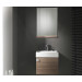 Conjunto mueble de baño PARIS roble con lavabo y espejo B&K