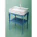 Conjunto mueble de baño rectangular STAND UP azul en madera + lavabo B&K